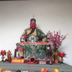 玻璃鋼關(guān)公雕塑，紅臉關(guān)二爺?shù)袼? width=