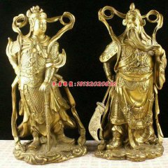關(guān)公銅雕，韋陀銅雕