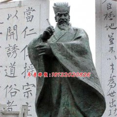 顏真卿銅雕，廣場古代人物銅雕