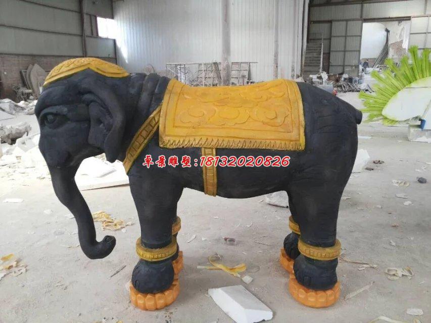玻璃鋼大象雕塑,玻璃鋼動物雕塑
