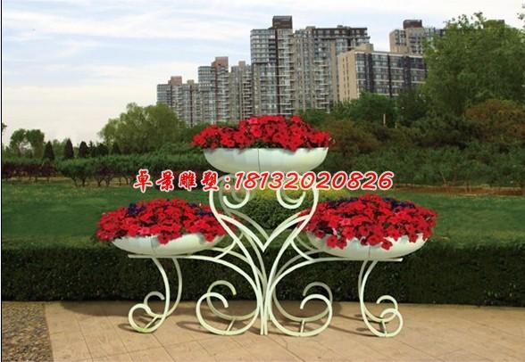 玻璃鋼花盆雕塑，玻璃鋼花架雕塑 (2)