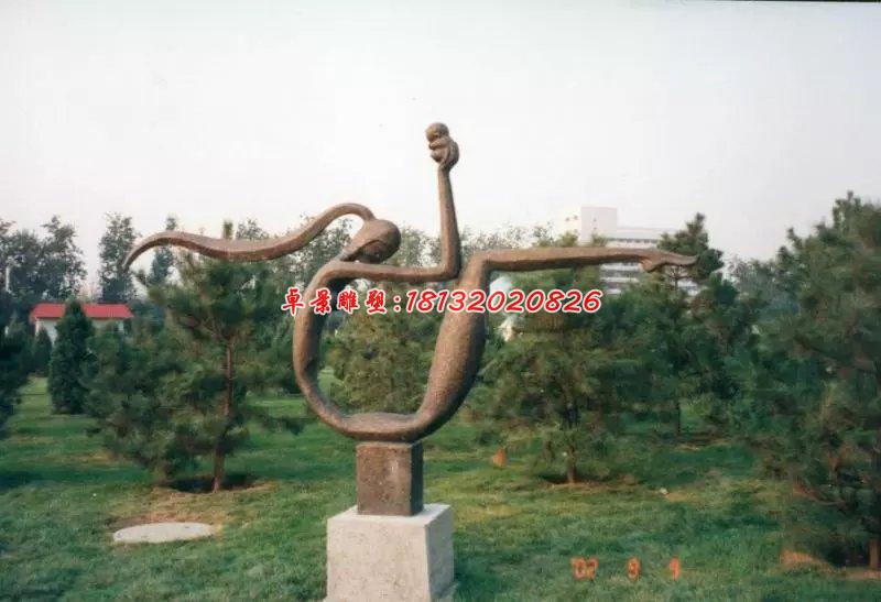 母子銅雕，公園景觀銅雕