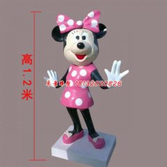 玻璃鋼米老鼠雕塑，玻璃鋼卡通雕塑