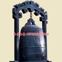 銅鐘雕塑，寺廟青銅鐘