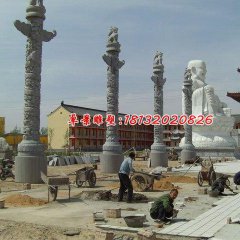 華表石雕，廣場(chǎng)大理石柱子雕塑