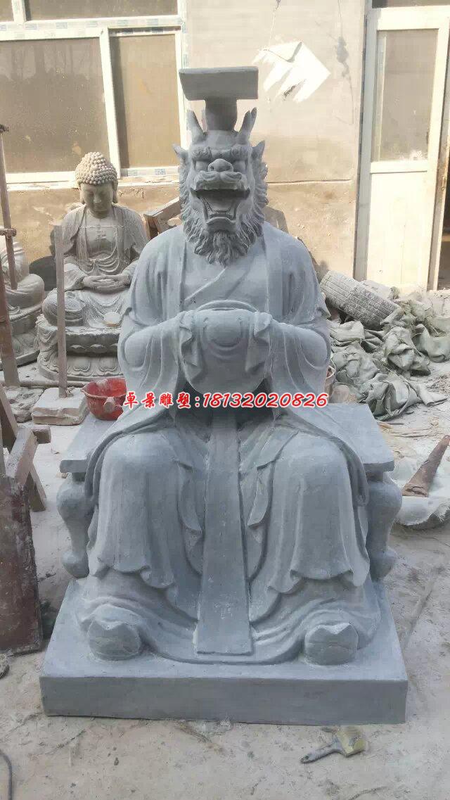 龍王石雕，大理石龍王雕塑