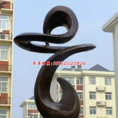 抽象銅雕，小區(qū)景觀抽象雕塑