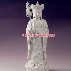 漢白玉佛像雕塑，地藏王菩薩石雕