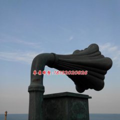留聲機(jī)銅雕，廣場大型景觀銅雕