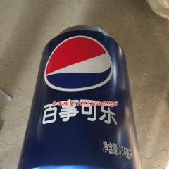 玻璃百事可樂(lè)瓶雕塑，玻璃鋼仿真雕塑