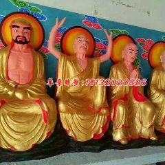玻璃鋼羅漢雕塑，十八羅漢玻璃鋼雕塑