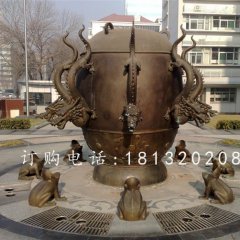 地震儀銅雕，地理學(xué)院景觀銅雕