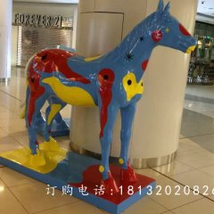 玻璃鋼馬，商場景觀雕塑