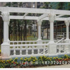 石雕走廊，公園景觀雕塑
