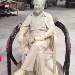 漢白玉毛主席石雕，廣場石雕