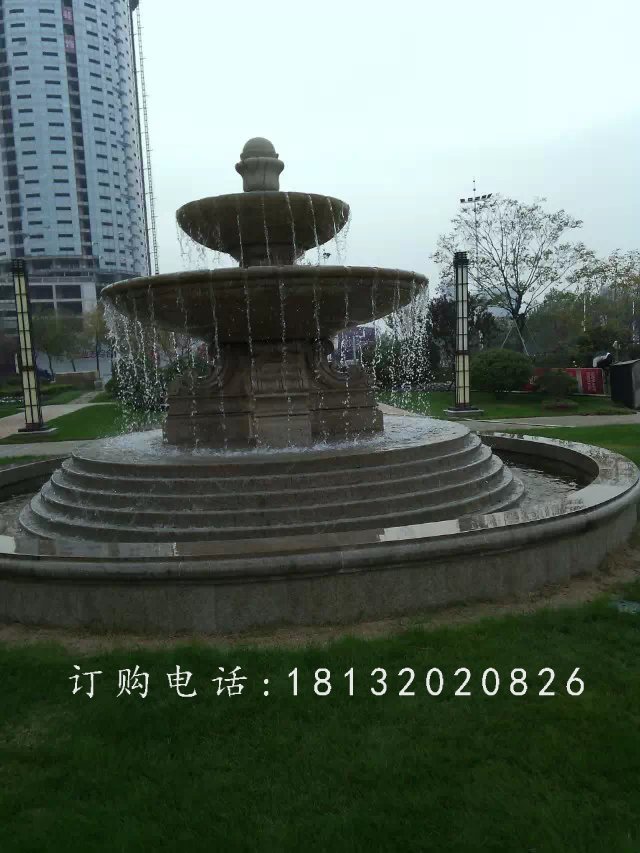噴泉石雕,小區(qū)歐式石噴泉