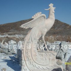 鳳凰石雕，晚霞紅動(dòng)物石雕