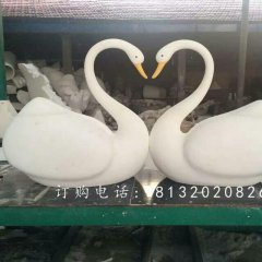 白天鵝雕塑，玻璃鋼天鵝動(dòng)物雕塑