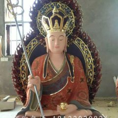 玻璃鋼地藏王菩薩，佛像雕塑