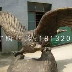 老鷹雕塑，玻璃鋼仿銅動物雕塑