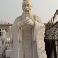 孔子石雕，大理石孔子，校園孔子石雕