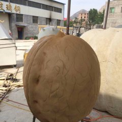核桃雕塑，仿真玻璃鋼雕塑