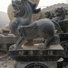 貔貅石雕，青石貔貅