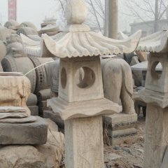 石燈雕塑，大理石仿古燈