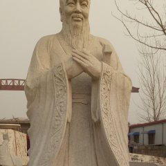 孔子石雕，校園人物石雕