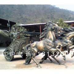 阿波羅戰(zhàn)車銅雕，廣場景觀銅雕