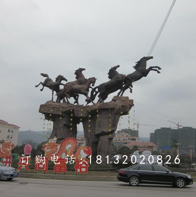 奔馬銅雕，廣場(chǎng)銅馬雕塑