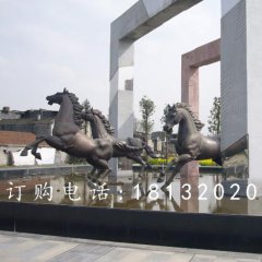 奔跑的馬銅雕，廣場銅雕馬