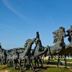 駿馬銅雕，廣場銅雕馬
