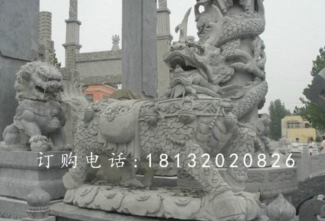 麒麟石雕，青石神獸石雕 (1)