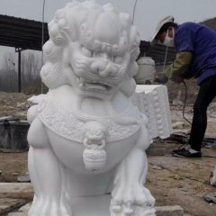 北京獅石雕，漢白玉獅子石雕