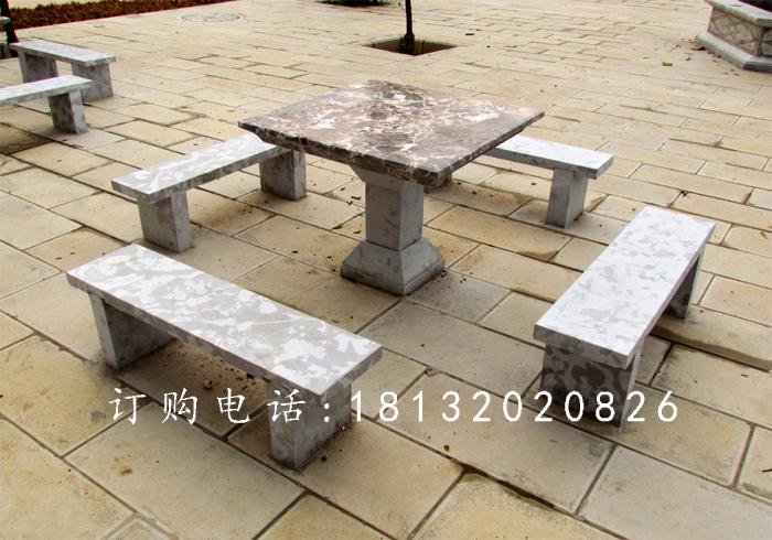 方桌石雕，長(zhǎng)椅石雕