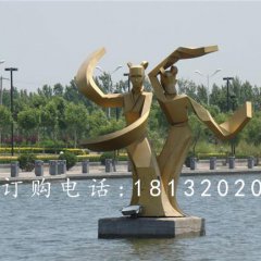 不銹鋼古代美女雕塑，抽象人物雕塑