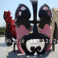 玻璃鋼臉譜雕塑，廣場(chǎng)玻璃鋼雕塑