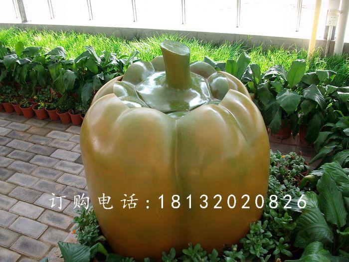 玻璃鋼柿子椒雕塑，玻璃鋼蔬菜雕塑
