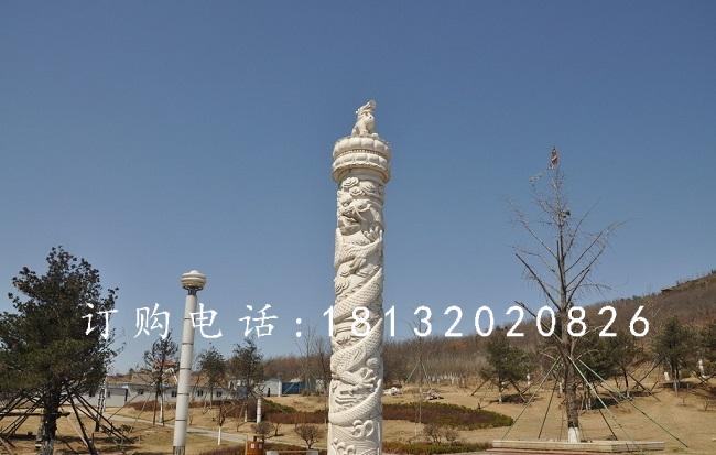 漢白玉龍柱石雕，廣場華表石雕