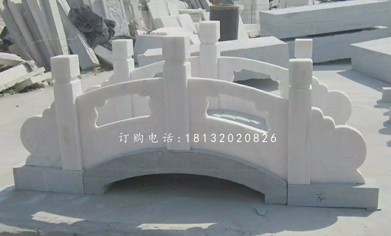 漢白玉石小橋雕塑 ，公園石橋雕塑