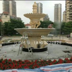 花園噴泉石雕，石噴泉雕塑