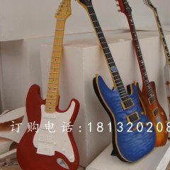 玻璃鋼吉他雕塑，玻璃鋼仿真樂(lè)器