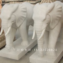 石雕大象，廣場大象石雕