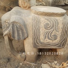 大象石凳，仿古石凳，仿古石雕