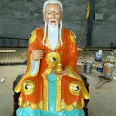 玻璃鋼太上老君雕塑，玻璃鋼道教神仙雕塑