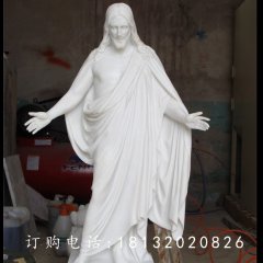 漢白玉耶穌雕塑，教會(huì)人物石雕