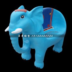 小象座椅雕塑，玻璃鋼卡通雕塑