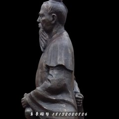 藥王孫思邈銅雕，公園名人銅雕