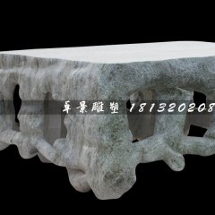 青石石桌，公園異形石桌
